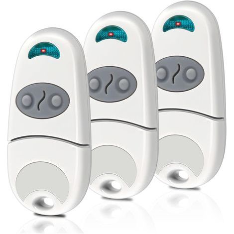 3PCS Telecommande Portail 868 MHz À 4 Canaux, Telecommande Porte De Garage, Telecommande 868MHz, Compatibles Avec Les Modèles XT4 868 SLH LR, XT2 868 SLH LR, XT4/XT2 868 SLH - Noir