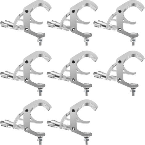Lot de 8 Pinces pour Eclairage de Scène Pinces pour Poutres en Alliage D'aluminium, Pinces de Montage Robustes pour Eclairage de Scène, Projecteurs (1/5)