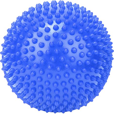 Balle de massage en PVC couleur durian, idéale pour soulager le stress et masser les pieds lors du yoga. Forme semi-circulaire, idéale pour la relaxation musculaire. Couleur : bleu. (1/5)
