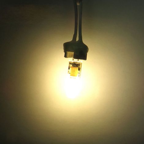 Packung mit 10 G4 COB LED-Lampen, 12-24V AC/DC, nicht dimmbar, Silikon, warmweiß, für Beleuchtungskörper (1/5)