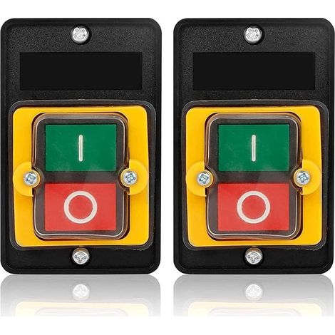 Bouton-poussoir étanche 2 pièces AC220V/380V 10A – Interrupteur ON/OFF pour machines textiles – Résistant à la corrosion et à l'oxydation (1/5)