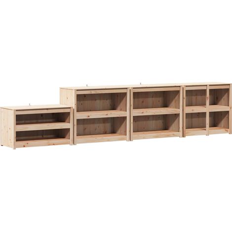 Meuble de cuisine d'extérieur MEPPEL 4 pc Douglas Naturel vidaXL (1/5)