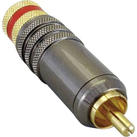 BKL Electronic 0101021 Connettore RCA Spina dritta Numero Poli (num): 2 Rosso 1 pz.