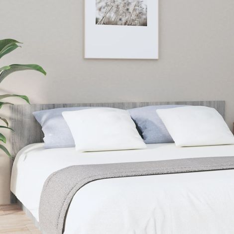 Testiera Letto Grigio Sonoma 200x1,5x80 cm Legno Ingegnerizzato vidaXL
