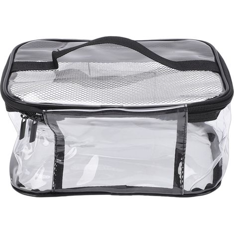Sac Jouets Portable avec Étiquette Nom Poche Manuel – Étanche PVC Clair Container Rangement Blocs Construction Puzzles (1/5)
