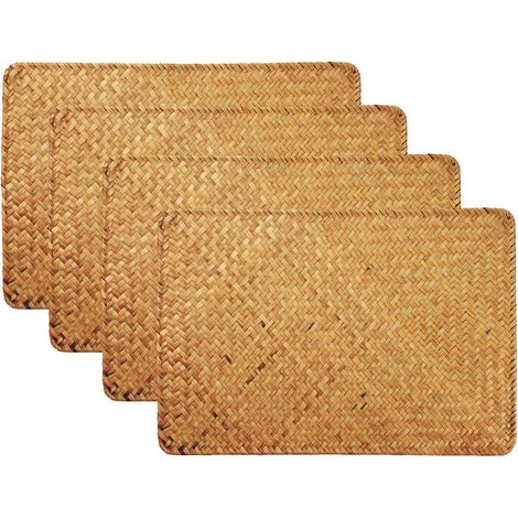Set de Table en Jonc de Mer Tapis de Table Rotin Tischsets Tiss