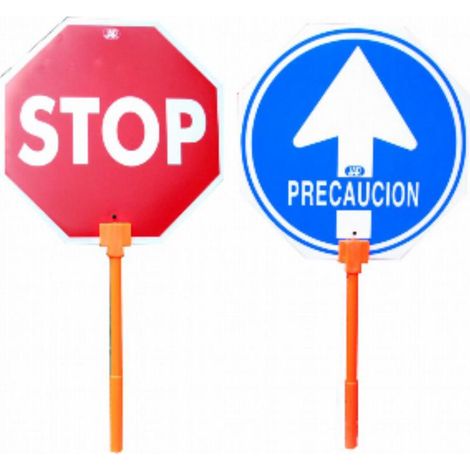 FPLUS cartel stop-paso con mango , Paleta Stop - Paso con mango de plastico.
Paleta Stop-Paso · Mango de plastico
Presentación: Individual