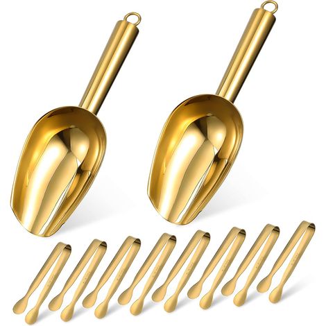 Ensemble de 2 pinces à glaçons, pour un usage domestique, les fêtes, les buffets et le service au bar.-AquaForge (1/5)