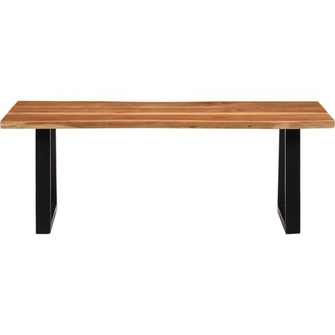 Tavolino da Salotto Tavolino da Soggiorno Tavolino da caffè 110x55x40 cm in Legno Massello di Acacia (1/3)