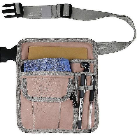 Tablier de serveur/serveuse - Ceinture utilitaire avec poche banane pour livre d'or, tablette, argent, stylos et monnaie - CoiPINK (1/4)
