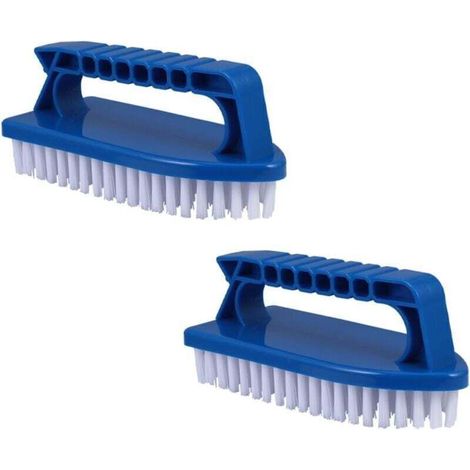 Lot de 2 brosses de piscine avec poignée, Brosse de nettoyage de piscine,brosse de douche, évier (1/4)