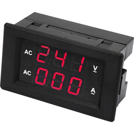 Voltmètre numérique à LED AC 100300V, ampèremètre 0-100A (rouge rouge) (1/5)