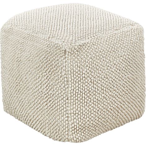 Pouf JOARA Baumwolle Beige