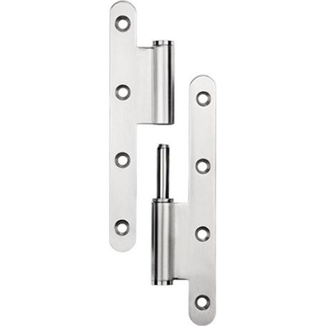 Gauche - Paumelle Inox - épaissir - 140x60x2.5mm (1/3)