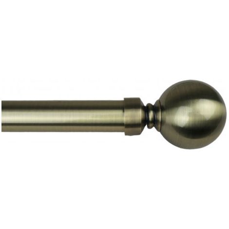 Tringle à rideau extensible 165-310 cm – Ø 25/28 mm – Finition bronze – Supports réglables et embouts décoratifs inclus (1/5)