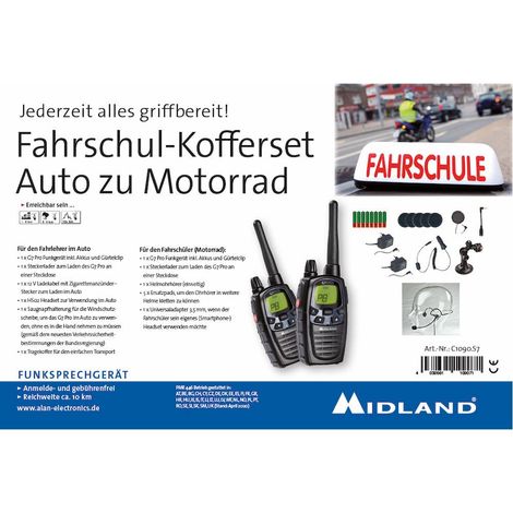 Midland Fahrschul-Kofferset Car to Bike G7 Pro C1090.S7 Talkie-walkie LPD/PMR jeu de 2 (1/4)