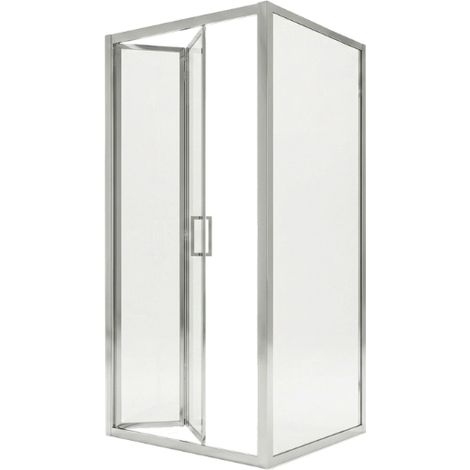 Box Doccia 80x90 Angolare Porta a Soffietto con Fisso H190