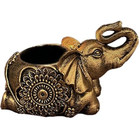 Porte-bougie animal, sculpture d'éléphant, porte-bougie chauffe-plat décoratif, petit porte-bougie (1/5)