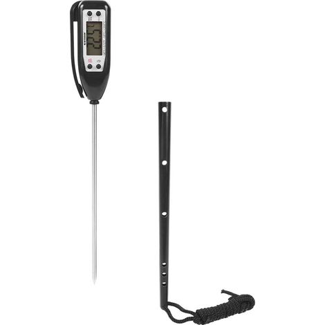 Termómetro electrónico para alimentos, resistente al agua, con alarma -50 °C/+300 °C. (1/5)