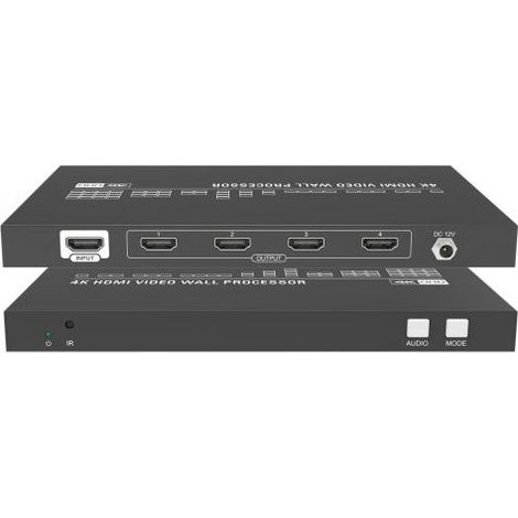 Processore per videowall Vivolink VLVW1X4, nero, 11W (1/4)