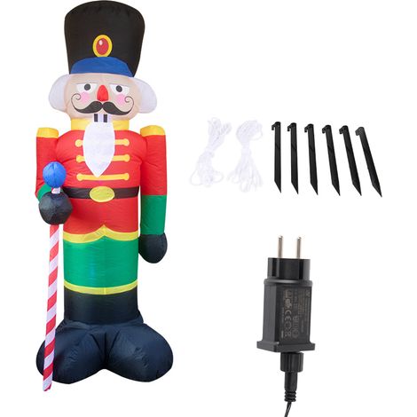 Soldat de Noël Gonflable Géant - Décoration Extérieure et Intérieure avec Éclairage LED 220V-240V (1/5)