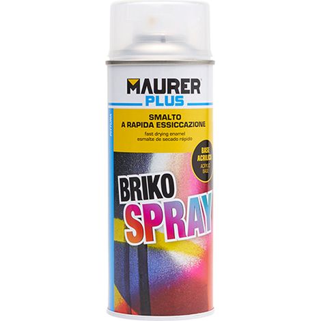 Smalto Acrilato Briko Spray Maurer 400 ml Bianco Opaco Ral9010 conf. 6 Pz (1/2)