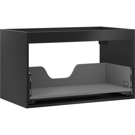 Mexen Box-A caisson de meuble sous-lavabo 80 cm, 1 tiroir, noir mat - 91AX0-0800-470-1-71 (1/4)