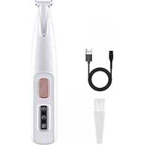 Tondeuse de Pattes de Chien, Tondeuse pour Chat Rasoir avec Lumière LED Étanche IPX5 Tondeuse Sans Fil pour Chiens, Chats, Pattes, Yeux, Oreilles, Visage, Corps (1/5)