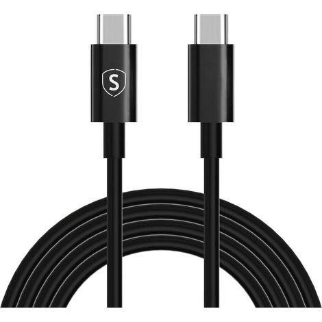 Cavo di ricarica rapida da usb c a usb c 60w 3a pd 2m - nero