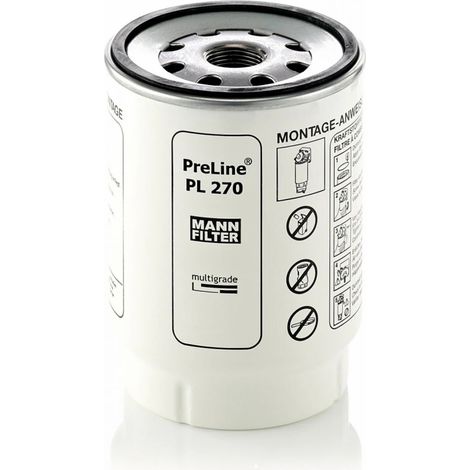Oil-water separator filter for PL270 diesel engine, Kamaz FS19907 truck (1/4)