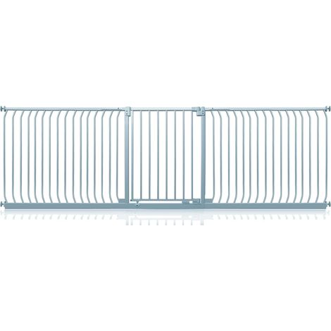 Safetots Elite Pressure Safety Gate, 271cm - 280cm, Matt Grey, Pressure Fit Stair Gate