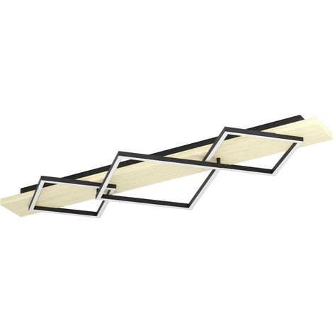 Plafoniera Rustica Country Boyal Metallo Marrone 3 Luci Led 42W 3500+2200Lm Ip20