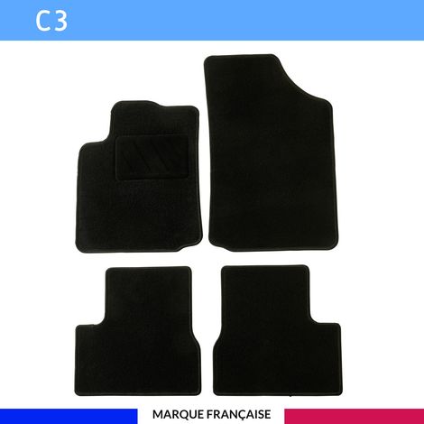 Tapis de voiture - Sur Mesure pour C3 / C3 CLASSIC (2002 - 2010) - 4 pièces - Tapis de sol antidérapant pour automobile