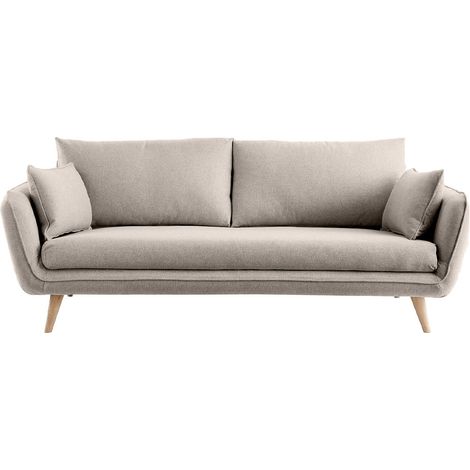 Skandinavisches 3-Sitzer-Sofa beige CREEP