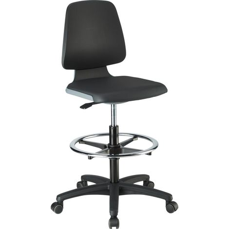 Bimos Arbeitsstuhl Labsit 4, K-Leder anthr. Sitzhöhe 560-810 mm (1/5)