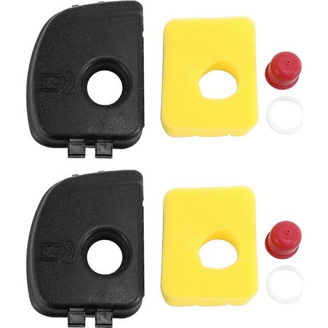 Lot de 2 couvercles de filtre à air et filtres à air (références 595660, 799579 et 594281) compatibles avec les tondeuses à gazon Briggs & Stratton. (1/5)