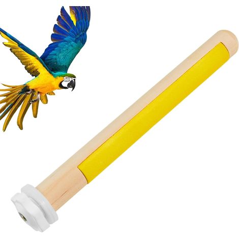 Accessorio multifunzionale per gabbia per uccelli con supporto - Giallo (1/5)