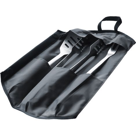 Enders Premium Grillbesteck Edelstahl 3er Set Tasche silber (1/5)