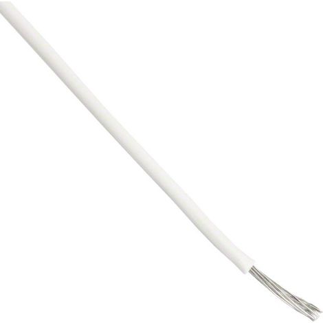 Câble métallique ETFE unipolaire 14 AWG 600V Blanc