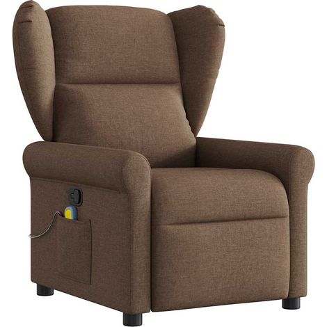 Maison Exclusive - Massagesessel Braun Stoff