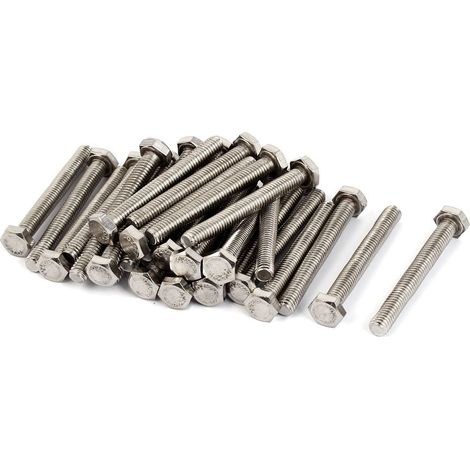 M6 x 50mm pas 1mm acier außensechskant sechskantschrauben 30 pièces