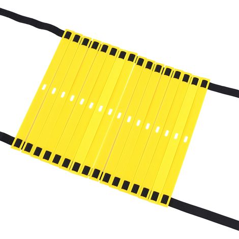 Échelle d'agilité extensible en plastique de 8 m et 16 barreaux pour l'entraînement de vitesse et de fitness des pieds au football (soccer).