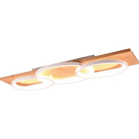 Plafoniera LED, metallo, bianco opaco, L97 cm, Barca (1/4)