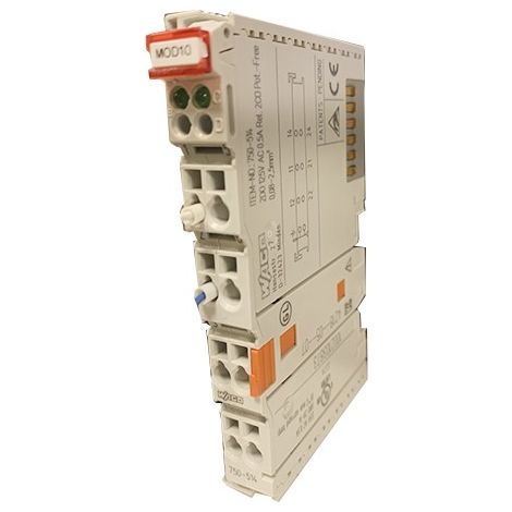 Wago 750-514 2-channel relay output module 12VAC 0.5A 2 changeover contacts
