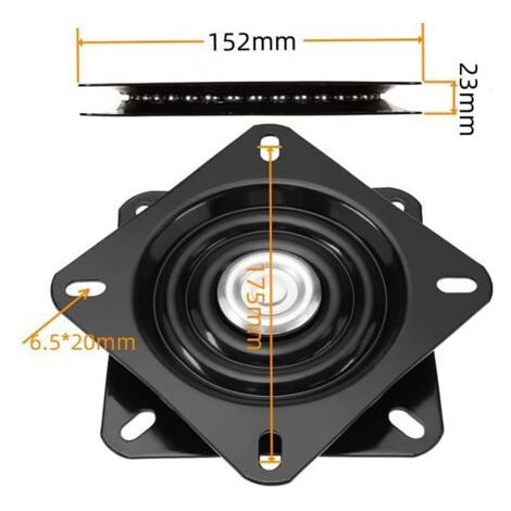 Drehbarer Stuhl, Kugellager-Drehteller, 360°-Kugellager-Drehteller, für Hocker, Tische, Regale, Fernseher (max. 100 kg)