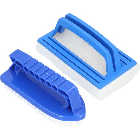 Balai de Piscine Double - Éponge et Plastique - Pour Stains Incrustées (Lot de 2) (1/4)