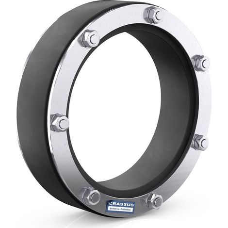 Raccord CR Pressdg. Type DD, DN 80, OD 22-25 mm jusqu'à 3 bar, joint : 40 mm, EPDM / V2A