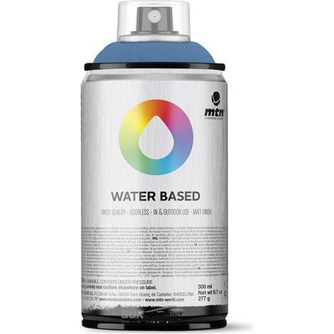 Bombe de peinture MTN water based - bleu cobalt clair (1/4)