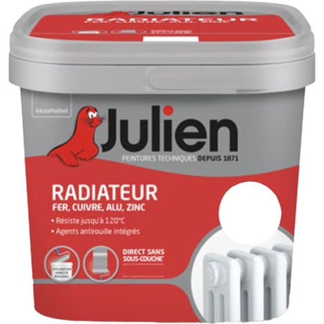 Peinture Radiateur Julien Brillant Blanc 0,75 L