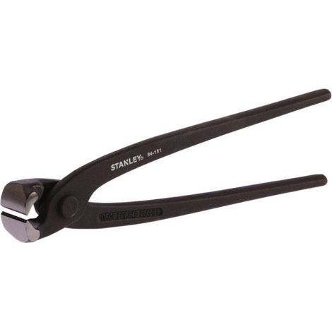 Stanley – Tenaille russe de mécanicien 250 mm – Acier au carbone trempé – Bords de coupe renforcés par induction – Tête polie laquée noire